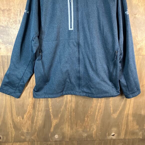 The North Face Mens Jacket Blue Canyon Flats Apex Full Zip Mock Neck XLarge - Picture 3 of 12